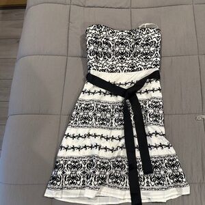 Black and white dress